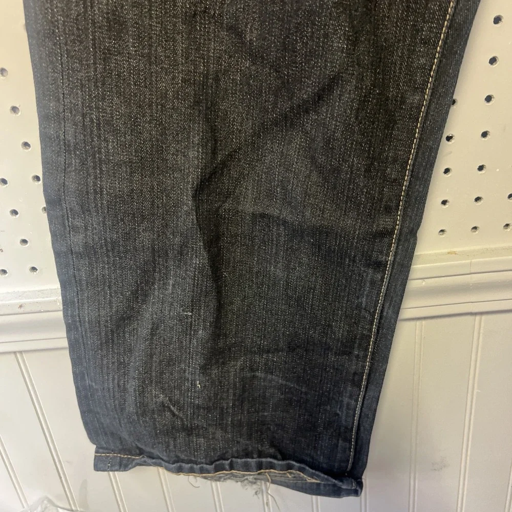 FUBU Jeans Y2K Baggy 40 X 34 Embroidered Gray Skater Streetwear 90s‎ Collection